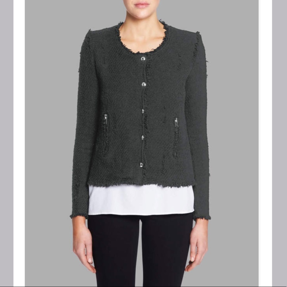 🆕🧥 IRO Agnette distressed tweed jacket